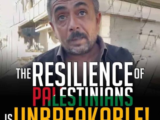 THE RESILIENCE OF PALESTINIANS IS UNBREAKABLE!