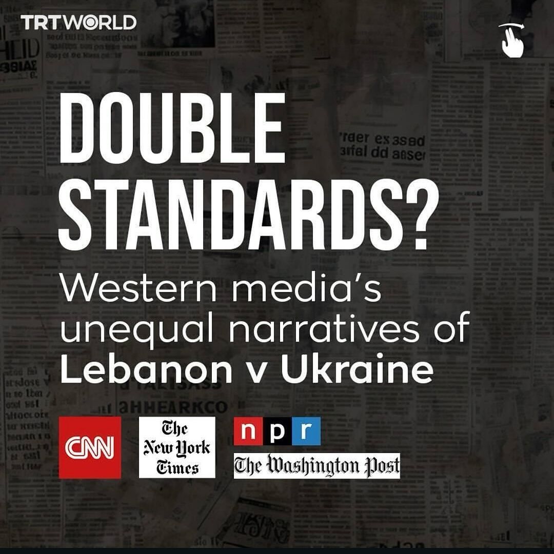 DOUBLE STANDARDS? Western media's unequal narratives of Lebanon v Ukraine