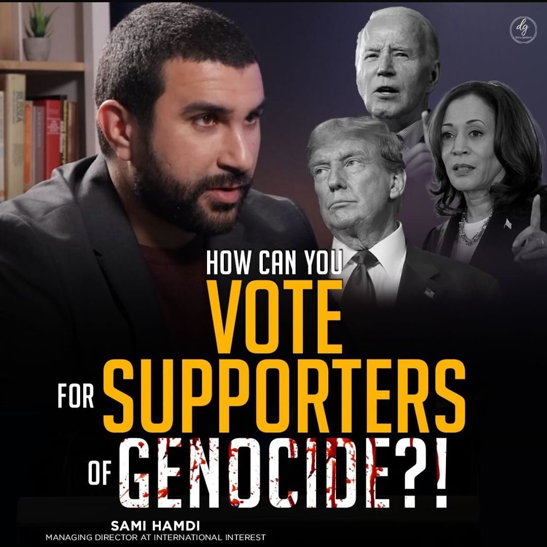 HOW CAN YOU VOTE FOR SUPPORTERS OF GENOCIDE?!