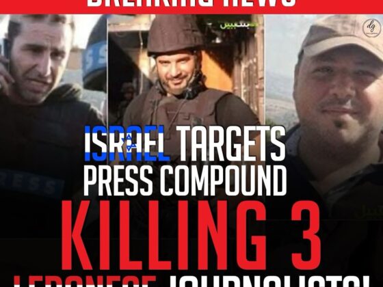 ISRAEL TARGETS PRESS COMPOUND KILLING 3 LEBANESE JOURNALISTS!