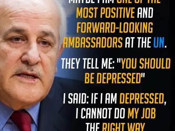 MAYBE I AM ONE OF THE MOST POSITIVE AND FORWARD-LOOKING AMBASSADORS AT THE UN. - RIYAD MANSOUR