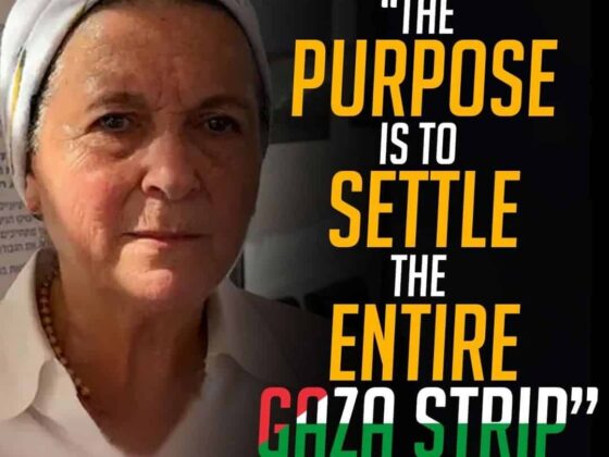 "THE PURPOSE IS TO SETTLE THE ENTIRE GAZA STRIP"