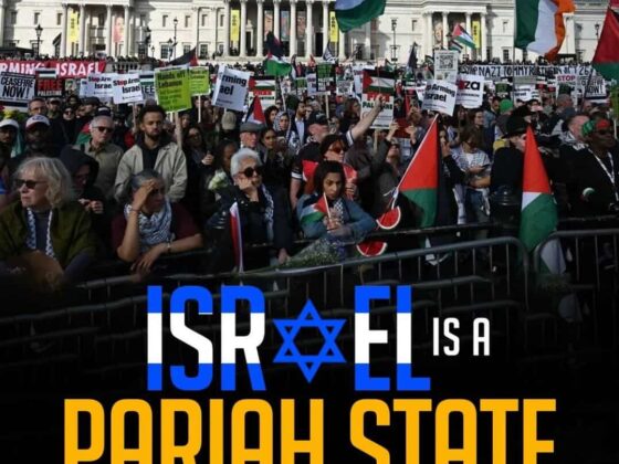 UK PROTESTS ISRAEL IS A PARIAH STATE