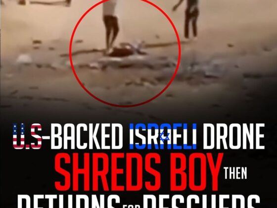 US-BACKED ISRAELI DRONE SHREDS BOY THEN RETURNS FOR RESCUERS