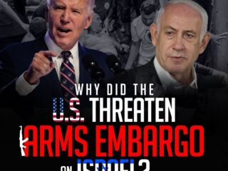 WHY DID THE U.S. THREATEN ARMS EMBARGO ON ISRAEL?