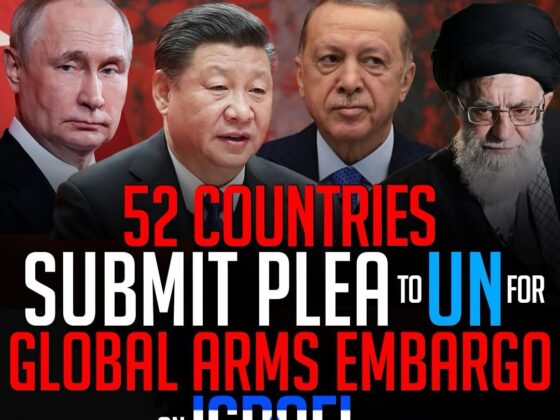 52 COUNTRIES SUBMIT PLEA TO UN FOR GLOBAL ARMS EMBARGO ON ISRAEL