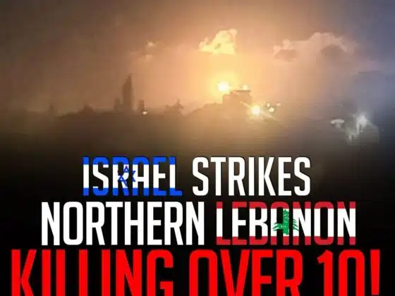 AIN YAAQOUB, AKKAR ISRAEL STRIKES NORTHERN I LEBANON KILLING OVER 10!