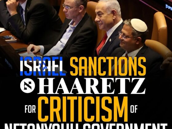 ALJAZEERA:ISRAEL SANCTIONS HAARETZ FOR CRITICISM OF NETANYAHU GOVERNMENT