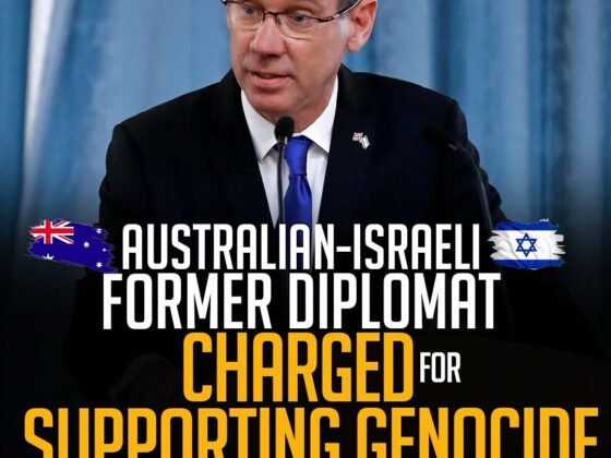 AUSTRALIAN-ISRAELI FORMER DIPLOMAT CHARGED FOR SUPPORTING GENOCIDE