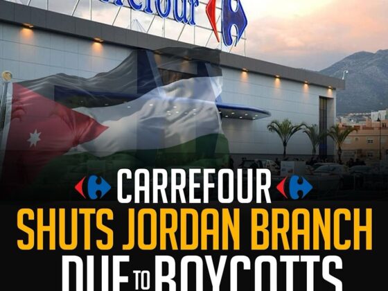 CARREFOUR SHUTS JORDAN BRANCH DUE TO BOYCOTTS