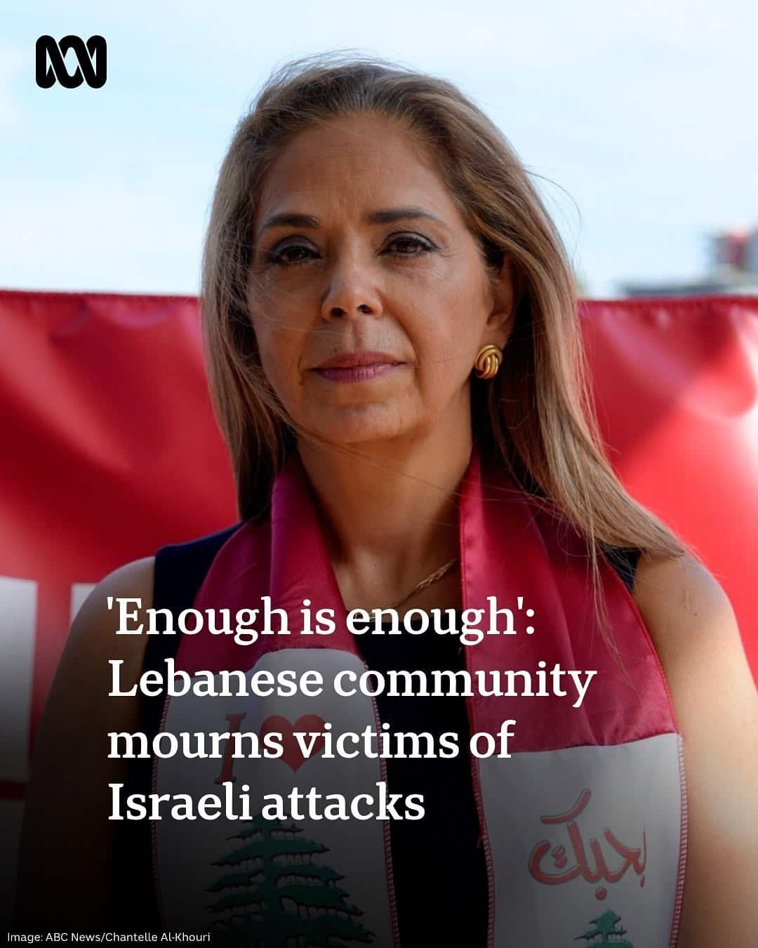 Enough is enough': Lebanese communitymourns victims of Israeli attacks - Image: ABC News/Chantelle Al-Khouri