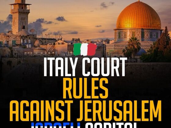 S2J NEWS:ITALY COURT RULES AGAINST JERUSALEM AS ISRAELI CAPITAL