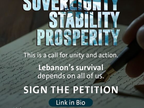 SOVEREIGNTY STABILITY PROSPERITY This is a call for unity and action. Lebanon's survival depends on all of us. SIGN THE PETITION