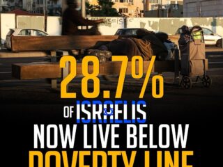 Haaretz: 28.7% of Israelis Living Below the Poverty Line