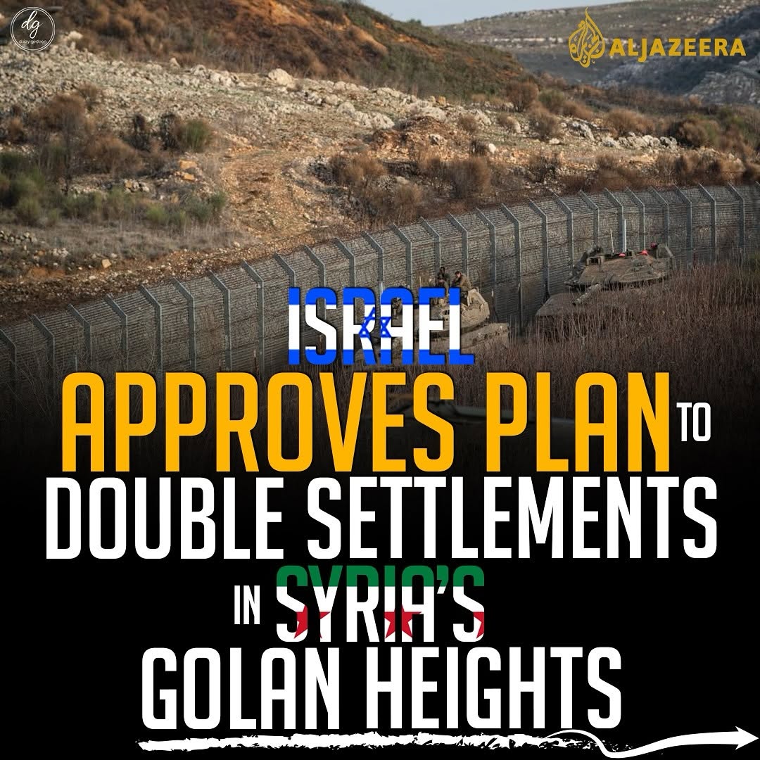 Israel Greenlights Plan to Double Settlements in Occupied Golan Heights