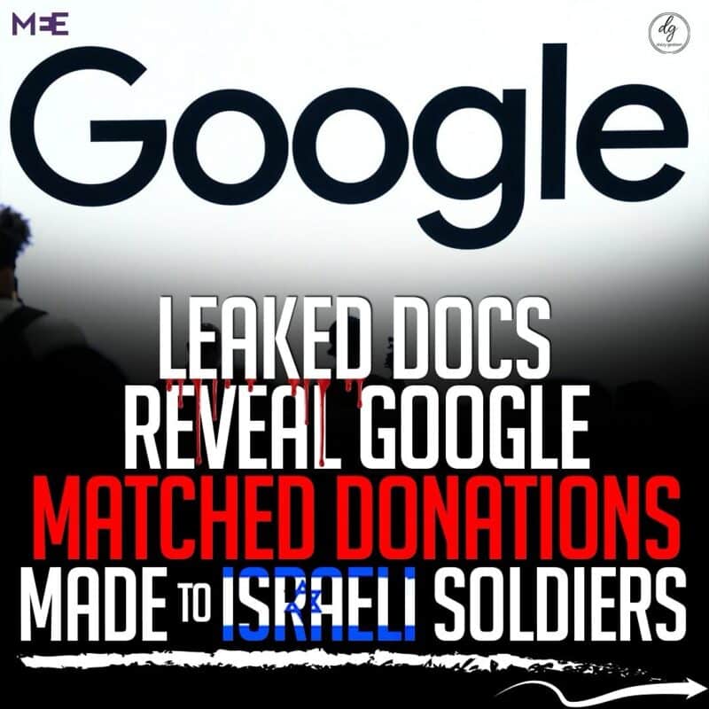 Leaked Google Docs Reveal Company Matched Donations to Israeli Soldiers