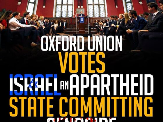 The Times of Israel: Oxford Union Declares Iskafi an Apartheid State Committing Genocide