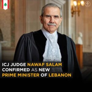 ICJ Judge Nawaf Salam Appointed as Lebanon’s New Prime Minister