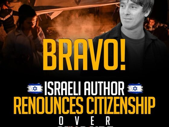 Bravo: Israeli Author Renounces Citizenship in Protest Against Genocide