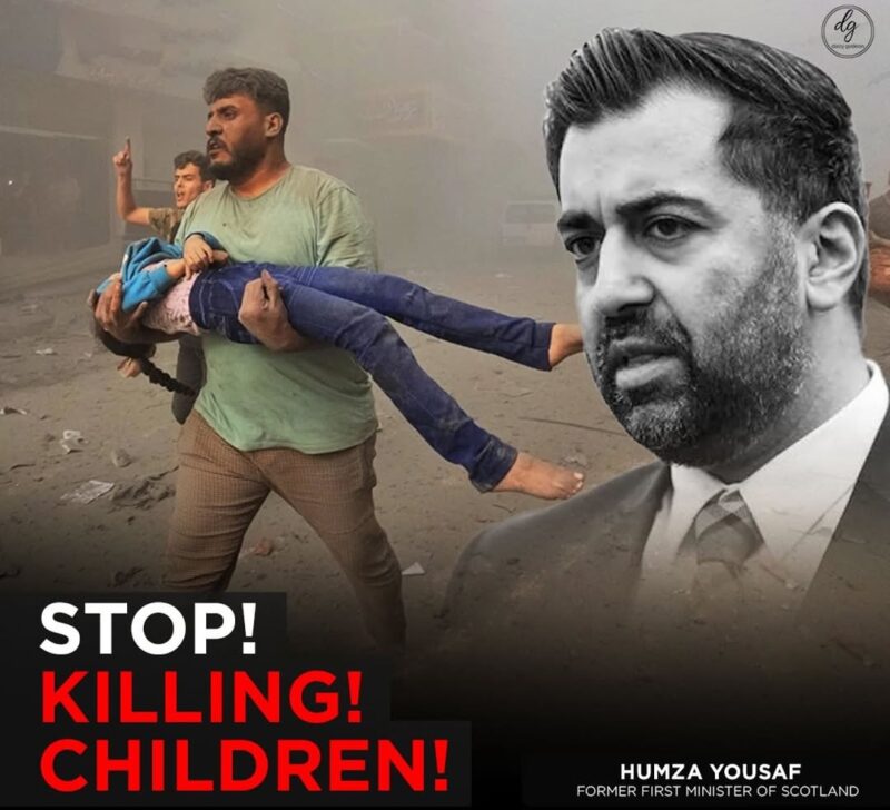 Humza Yousaf, Former First Minister of Scotland: 'Stop Killing Children!' – A Call for Justice