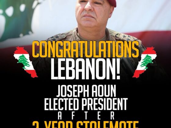 Lebanon Elects Joseph Aoun as President After 2-Year Deadlock – Congratulations!