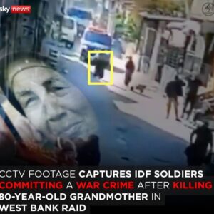 Sky News: CCTV Footage Shows IDF Soldiers Committing War Crime, Killing 80-Year-Old Grandmother in West Bank Raid