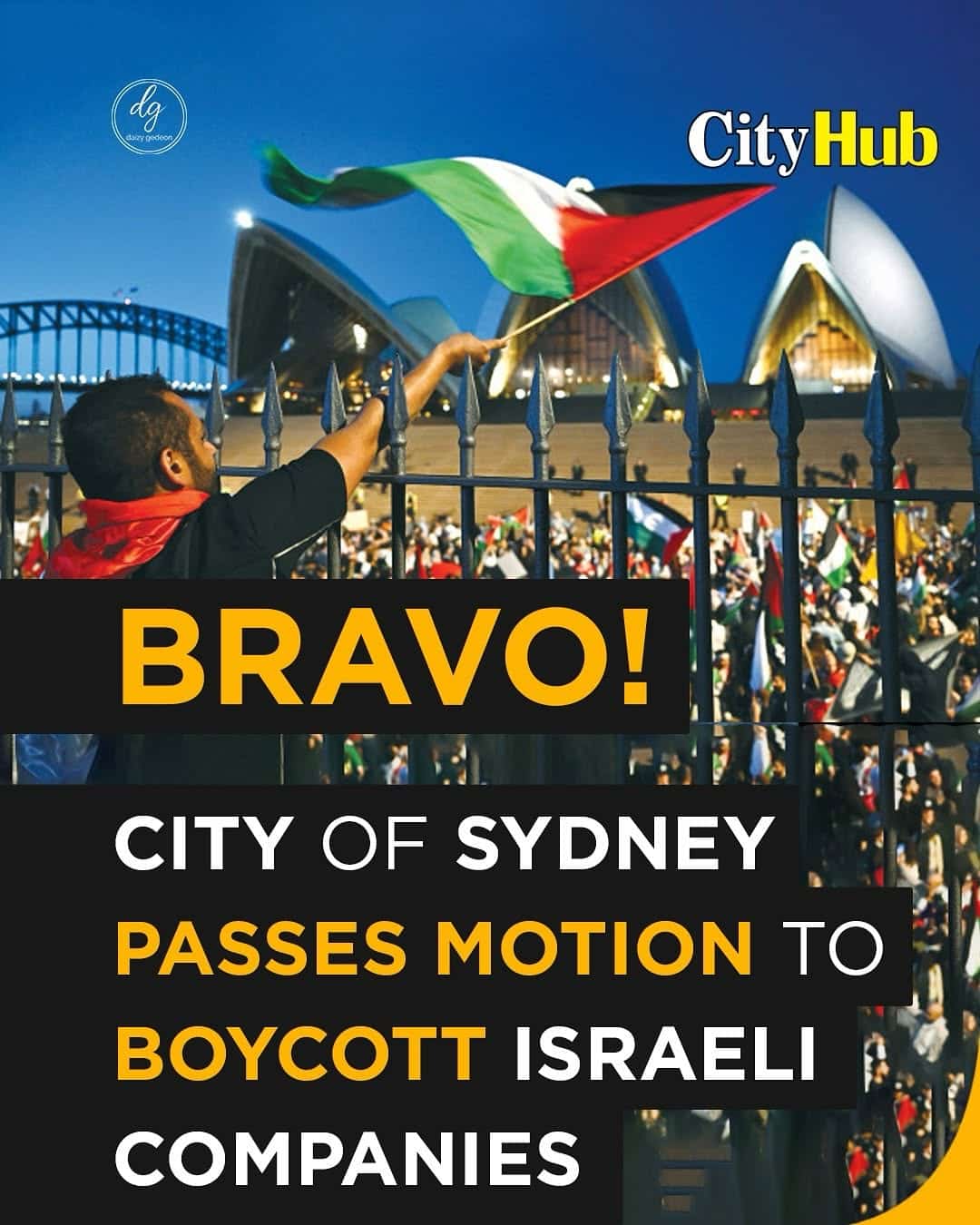 CityHub: Sydney City Council Passes Motion to Boycott Israeli Companies