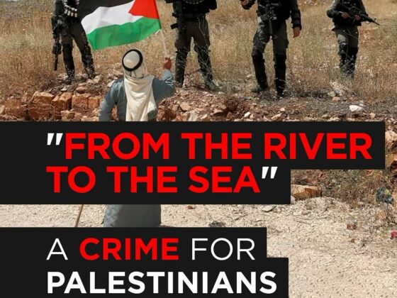 HAARETZ "FROM THE RIVER TO THE SEA" A CRIME FOR PALESTINIANS A REALITY FOR ISRAELIS