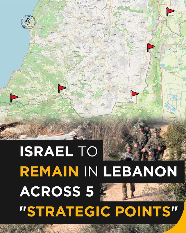 Israel to Stay in Lebanon at 5 'Strategic Points' – Key Details Explained