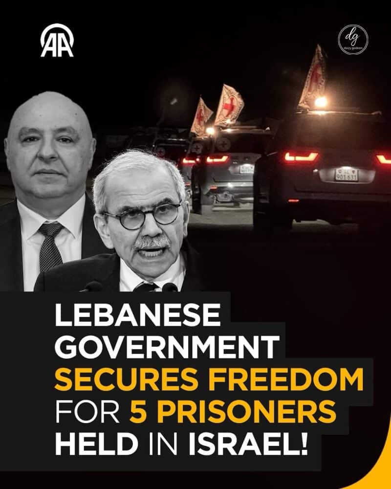 AA News: Lebanon Secures Release of 5 Prisoners Held in Israel