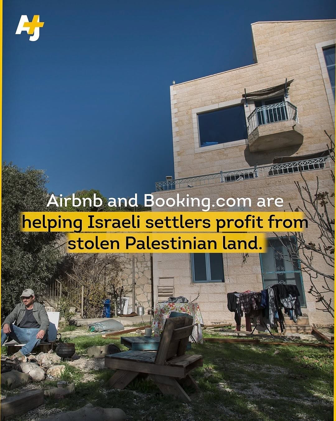 Aj Plus News: Airbnb and Booking.com Profit from Stolen Palestinian Land via Israeli Settlers