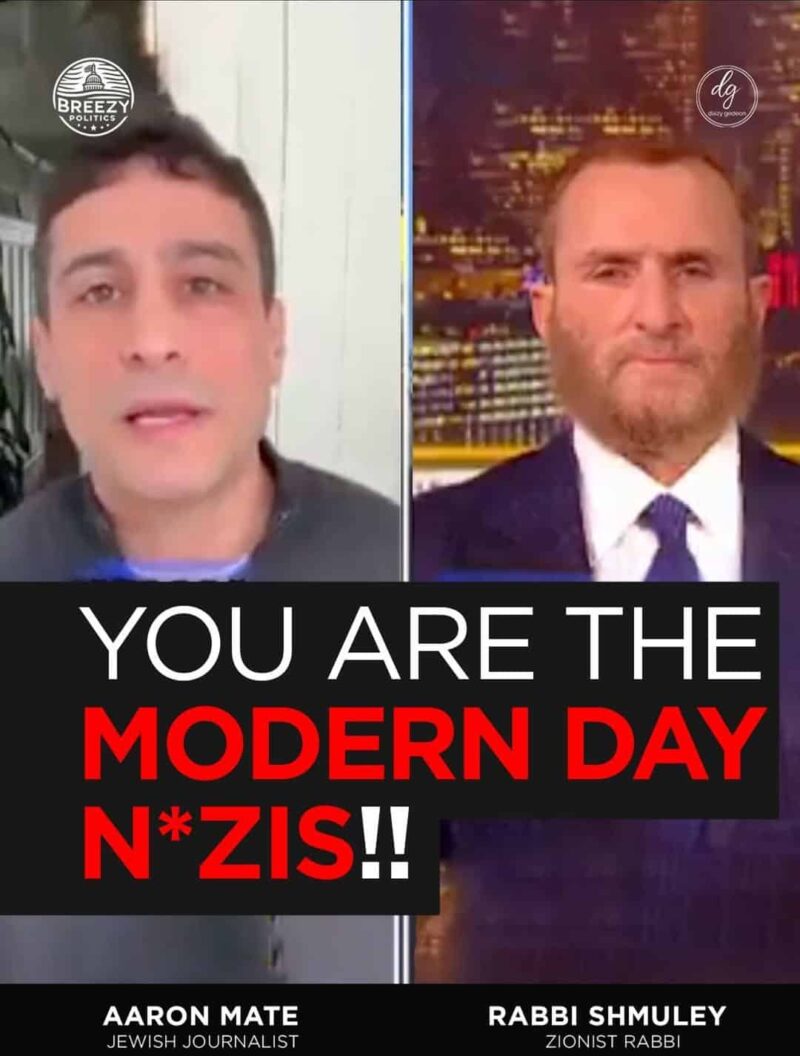 Breezy Politics: Aaron Maté, Jewish Journalist, Tells Zionist Rabbi Shmuley 'You Are the Modern Day Nazis!