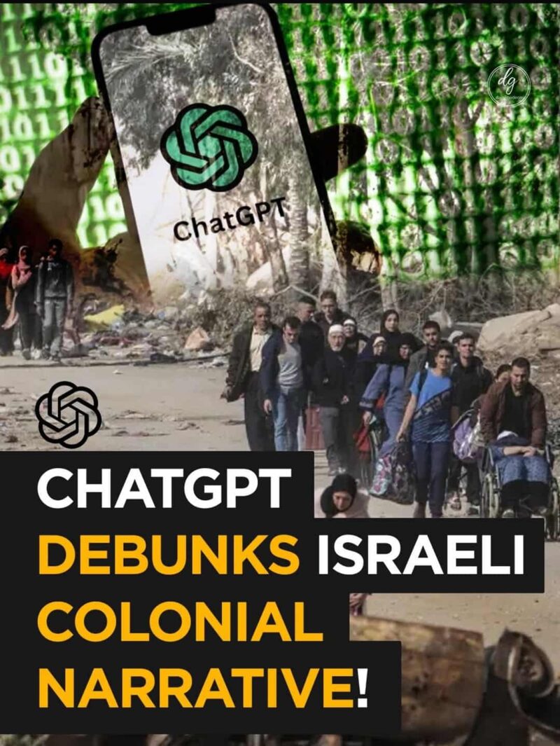 ChatGPT Debunks the Israeli Colonial Narrative: Uncovering the Truth