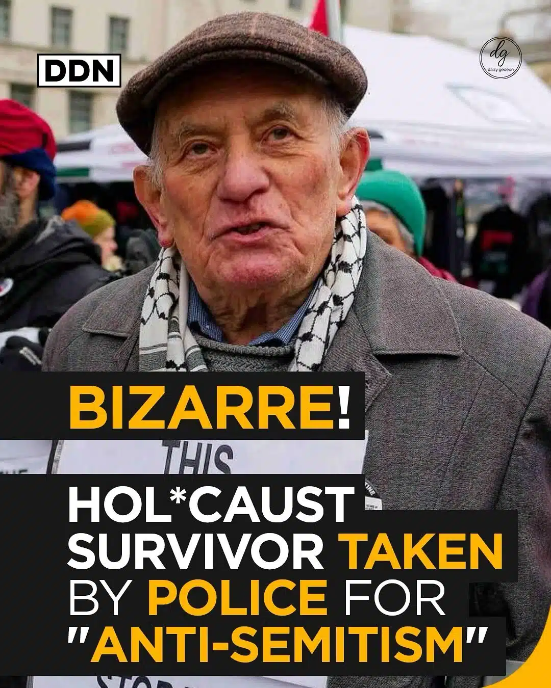DDN: UNBELIEVABLE! Holocaust Survivor ARRESTED for "Anti-Semitism" – Here's What Happened