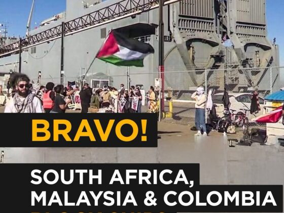 PressTV: Bravo! South Africa, Malaysia & Colombia Block Ships Carrying Israeli Weapons