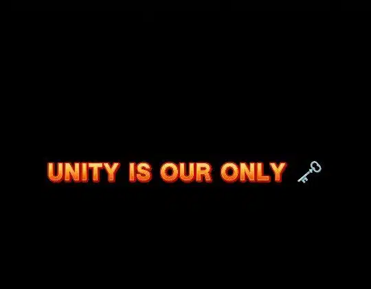 Unity: The Only Key to Our Strength and Future