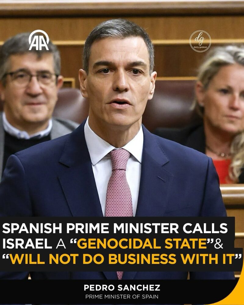 AA News: Spanish PM Pedro Sánchez Calls Israel a