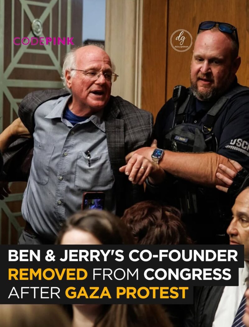 CODEPINK: Ben & Jerry’s Co-Founder Removed from U.S. Congress After Gaza Protest