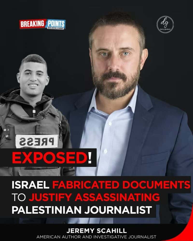 Jeremy Scahill on Breaking Points: Israel Accused of Fabricating Documents to Justify Killing Palestinian Journalist
