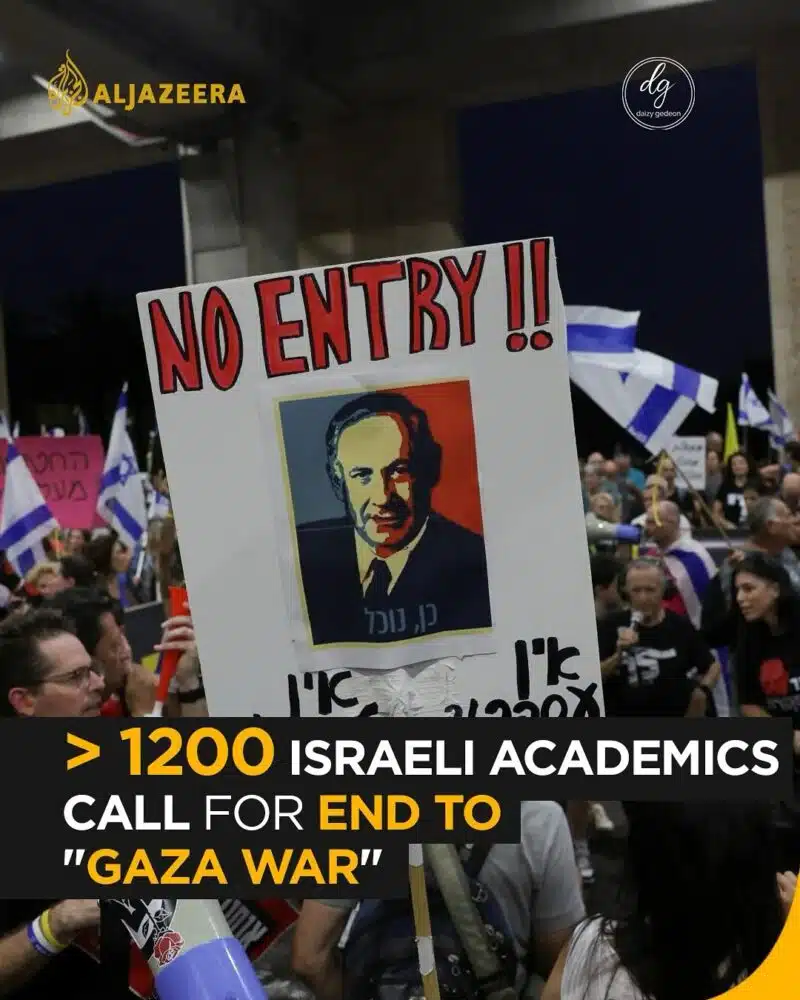Over 1,200 Israeli Academics Call for End to Gaza War – Al Jazeera