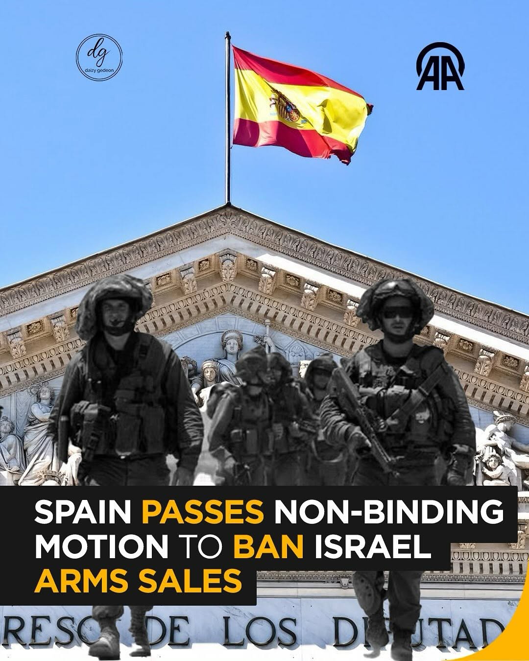 Spain Approves Motion to Ban Arms Sales to Israel