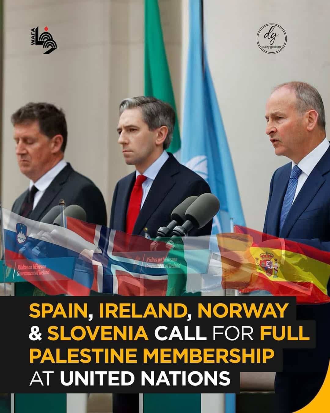 Spain, Ireland, Norway & Slovenia Back Full UN Membership for Palestine – WAFA