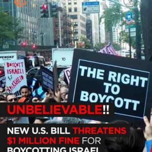 Unbelievable! New U.S. Bill Proposes $1 Million Fine for Boycotting Israel