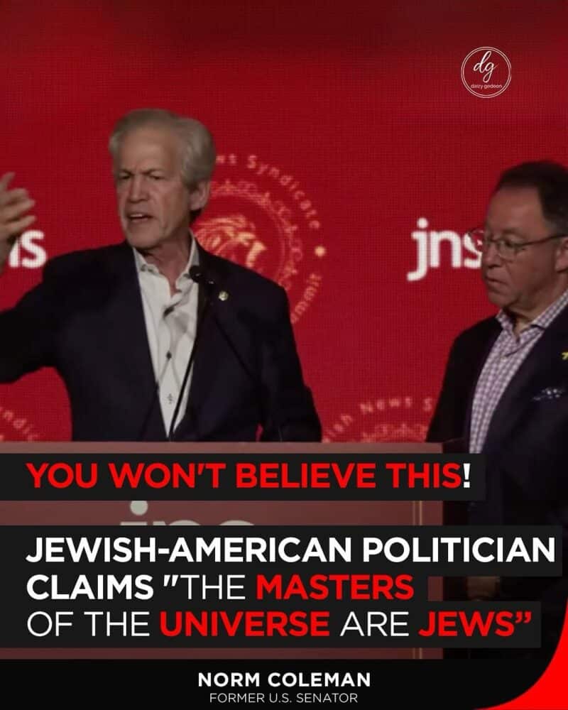 You Won’t Believe What Former U.S. Senator Norm Coleman Said: 'The Masters of the Universe Are Jews'