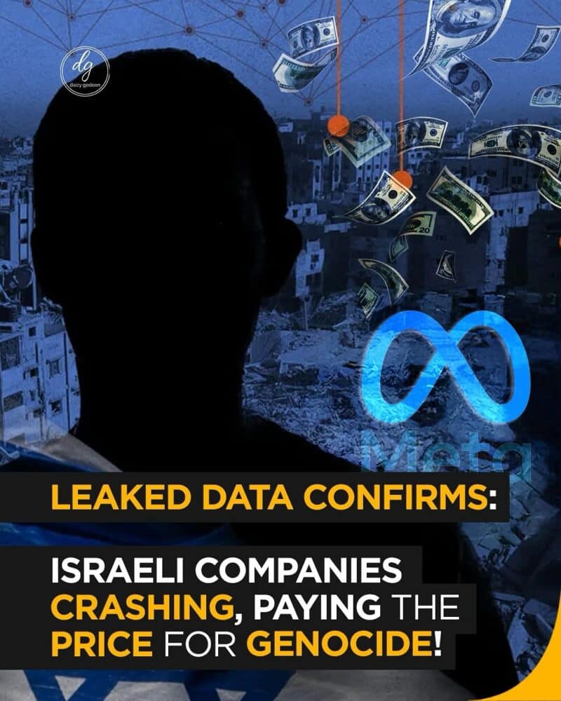 Leaked Data Confirms: Israeli Companies Are Crashing, Paying the Price for Genocide