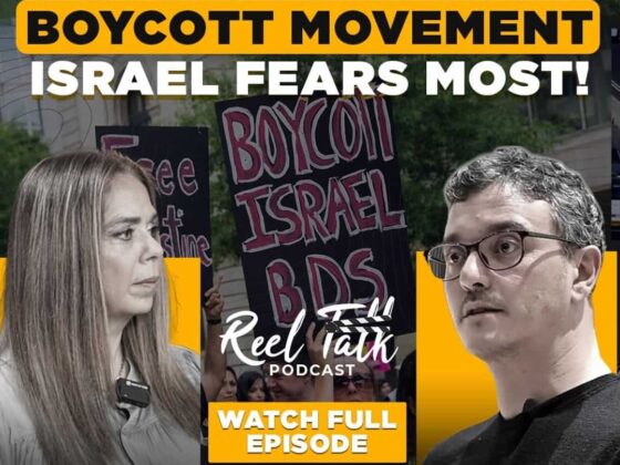 Reel Talk Podcast: The Boycott Movement Israel Fears Most – Featuring Saleh Hijazi (BDS Policy Coordinator) & Daizy Gedeon (Award-Winning Filmmaker & Journalist)
