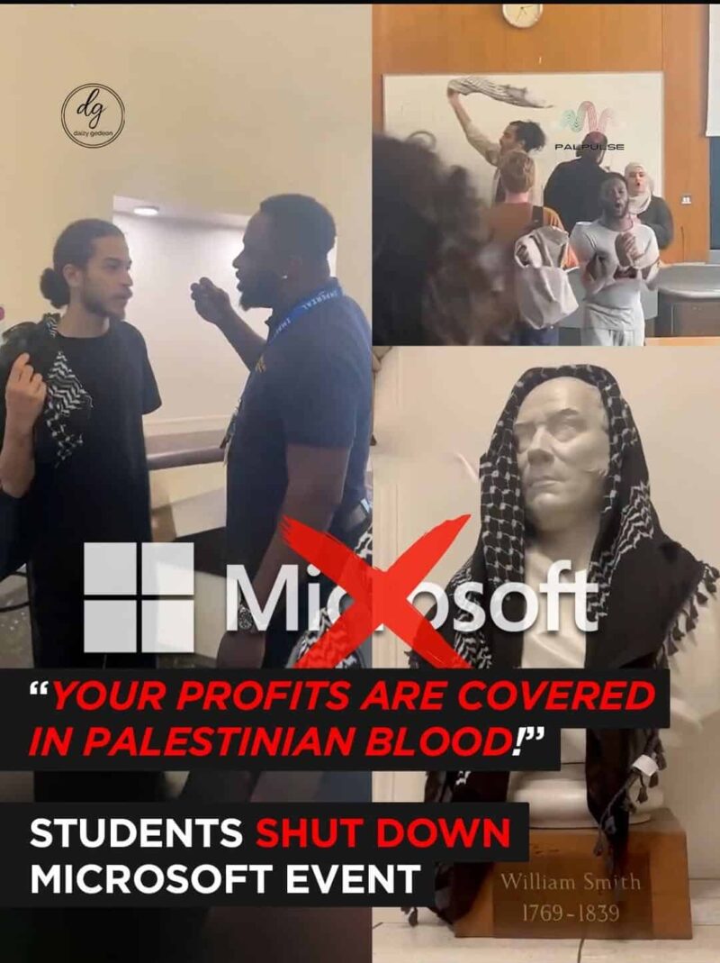 Students Disrupt Microsoft Event: 'Your Profits Are Covered in Palestinian Blood'