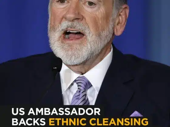 US Ambassador to Israel Mike Huckabee Supports Ethnic Cleansing, Says Palestinians Should "Find Land Elsewhere"