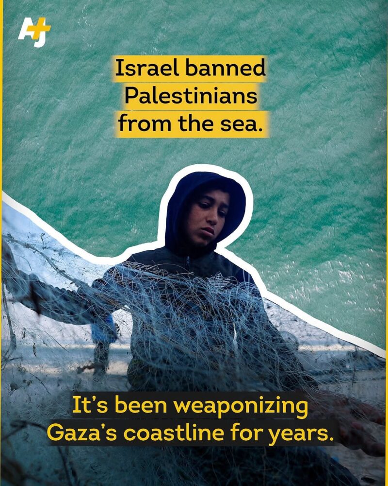 AJ+ Report: Israel Bans Palestinians from the Sea — Gaza’s Coastline Turned Into a Weapon