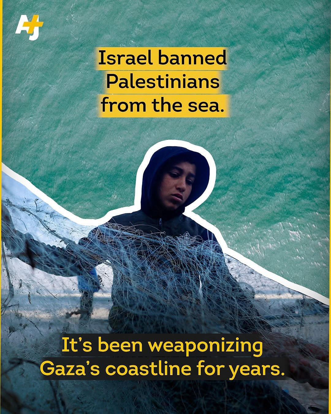 AJ+ Report: Israel Bans Palestinians from the Sea — Gaza’s Coastline Turned Into a Weapon